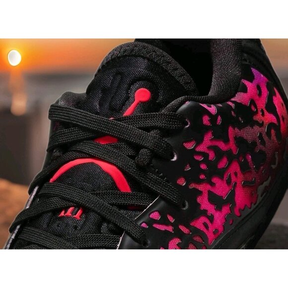 Nike Jordan Zion 3 Black Solar Red Purple Shoes DR0675-006 - Men\'s Size 12